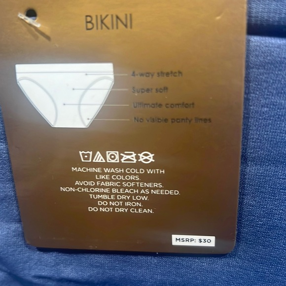 Attributes Super Soft 4-way Stretch 5 piece Multicolor Bikini Underwear Set - Picture 3 of 3